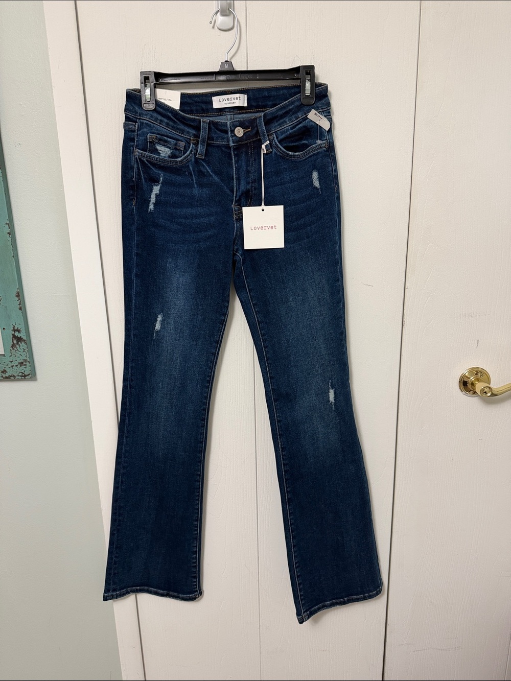Lovervet Dark Indigo Boot-Cut Jeans — Mid Rise Stretch